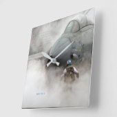 "私の石" -賛美歌の144:1 - 2 スクエア壁時計 (傾斜)