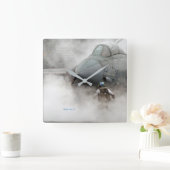 "私の石" -賛美歌の144:1 - 2 スクエア壁時計 (ホーム)