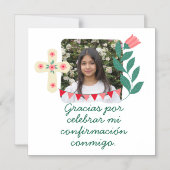 私の確認のお祝いを写真で マグネット招待状 (正面)