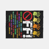 私の社会保障とメディケアの抗議2 フリースブランケット (正面(横))