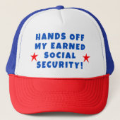 私の社会保障を受け入れる キャップ (正面)