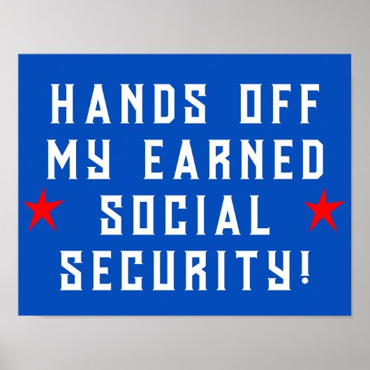 私の社会保障を受け入れる ポスター (正面)