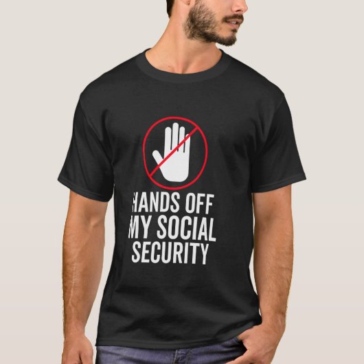 私の社会保障を守れ 社会保障抗議 Tシャツ (正面)