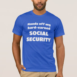 私の社会保障員の手を離す Tシャツ