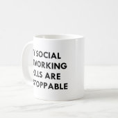 私の社会的なネットワーキング コーヒーマグカップ (正面左)