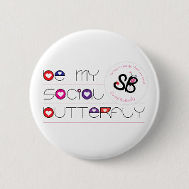 "私の社会的な蝶"がボタンPinあって下さい 缶バッジ