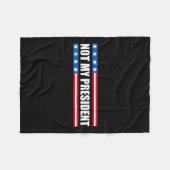 私の社長_ではなく私の声ではない私の価値ではない フリースブランケット (正面(横))