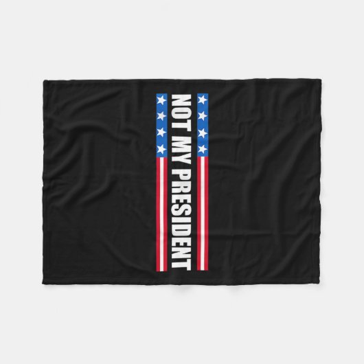 私の社長_ではなく私の声ではない私の価値ではない フリースブランケット (正面(横))