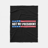 私の社長_ではなく私の声ではない私の価値ではない フリースブランケット (正面)