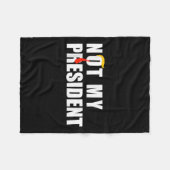 私の社長_ではなく私の声ではない私の価値ではない フリースブランケット (正面(横))