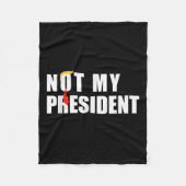 私の社長_ではなく私の声ではない私の価値ではない フリースブランケット (正面)