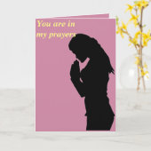 私の祈りの中にあなたがいます カード (黄色い花)