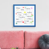 私の祈りの言葉があなたのための恵み キャンバスプリント (インサイチュ (リビング))