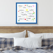 私の祈りの言葉があなたのための恵み キャンバスプリント (インサイチュ (寝室))