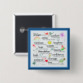 私の祈りの言葉があなたのための恵み 缶バッジ (正面&裏面)