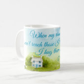 私の祈りの言葉と11のozの信号器のマグを抱き締めて下さい マグカップ (正面左)