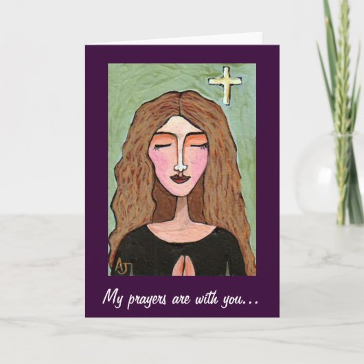 私の祈りの言葉はあなたと一緒に… – カード (正面)