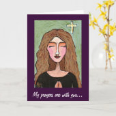 私の祈りの言葉はあなたと一緒に… – カード (黄色い花)