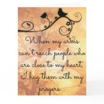 私の祈りの言葉カードとの抱き締めること