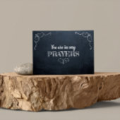 私の祈りの言葉勇気付けられるカードの黒板 カード