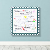 私の祈りの言葉 キャンバスプリント (インサイチュ (ウッドフロア))