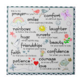 私の祈りの言葉 タイル (正面)