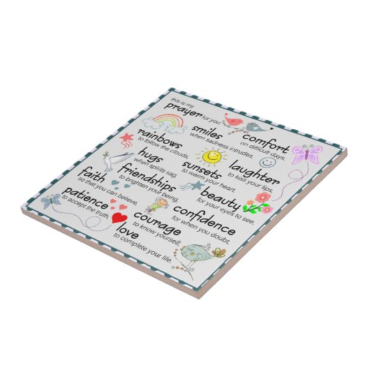 私の祈りの言葉 タイル (側面)