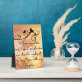 私の祈りの言葉・プラークで フォトプラーク (側面)