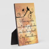 私の祈りの言葉・プラークで フォトプラーク (側面)