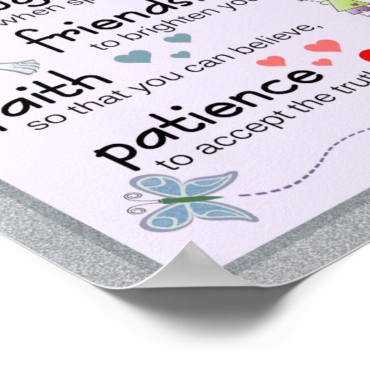 私の祈りの言葉 ポスター (角)