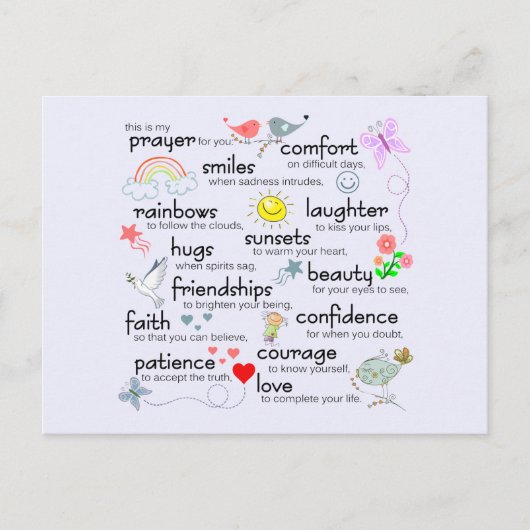 私の祈りの言葉 ポストカード (正面)