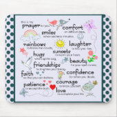 私の祈りの言葉 マウスパッド (正面)