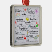 私の祈りの言葉 メタルオーナメント (右)