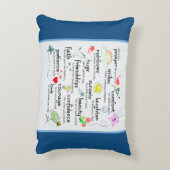 私の祈りの言葉 |青クラシック色 アクセントクッション (裏面(縦))