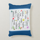 私の祈りの言葉 |青クラシック色 アクセントクッション (正面(垂直))