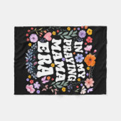 私の祈るママ時代のクリスチャンイエス ママ ミ マザー フリースブランケット (正面(横))