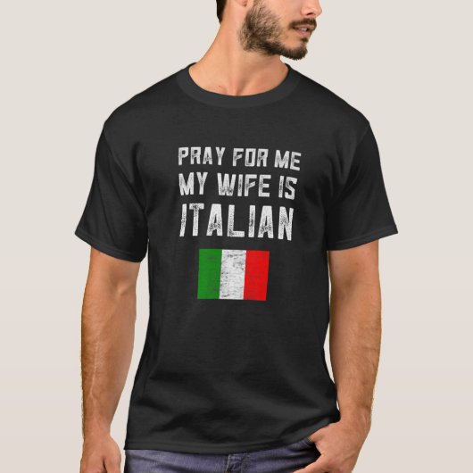 私の祈妻はことわざの家族イタリアンだ Tシャツ (正面)