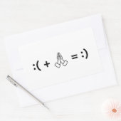 私の祈気分を変えることができる – Christian Faith 長方形シール (封筒)