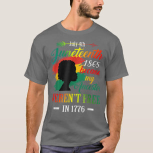私の祖先が存在しなかったために12番目の黒人女性 Tシャツ