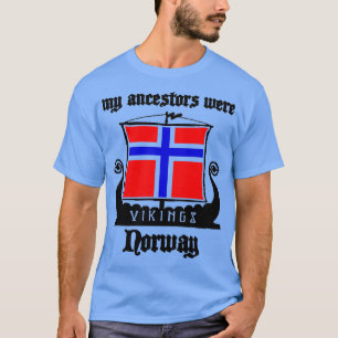 私の祖先はバイキングノマーフ旗のドラッカーボートだった Tシャツ