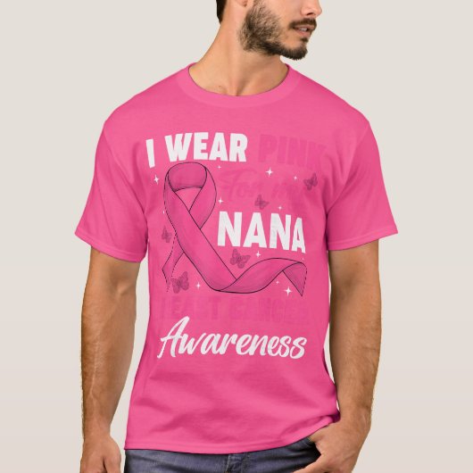 私の祖母のためにピンクを着て乳がん啓発を支援 Tシャツ (正面)