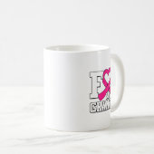 私の祖母のために 乳がん啓発 ピンク コーヒーマグカップ (正面右)