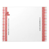 私の祖母のレシピレトロは大きなメモ帳 ノートパッド (正面)