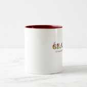 私の祖母はあらゆる方法で事実上完全…です ツートーンマグカップ (中央)