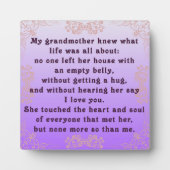 私の祖母 フォトプラーク (正面)