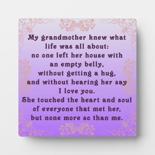 私の祖母 フォトプラーク (正面)