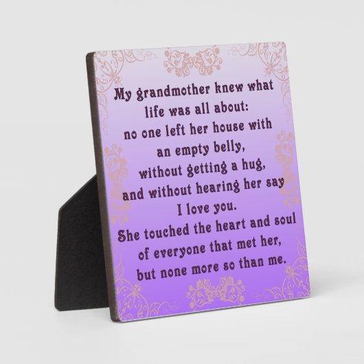 私の祖母 フォトプラーク (正面)