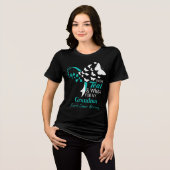 私の祖母 子宮頸がん テールホワイト トライブレンドTシャツ (正面全面)