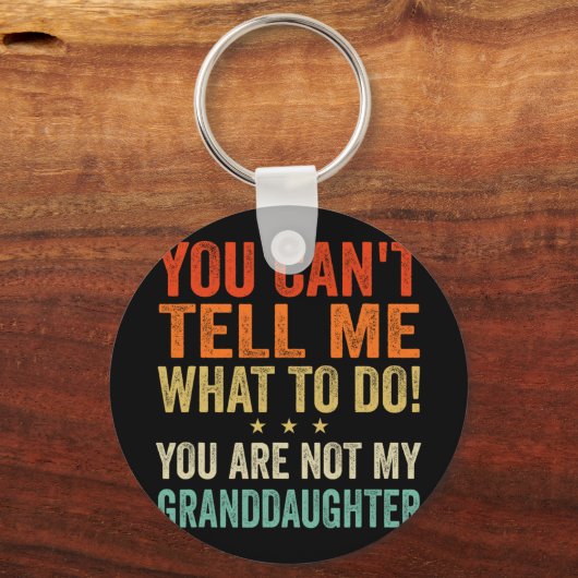 私の祖父じゃないから何をすればいいか言えない キーホルダー (正面)