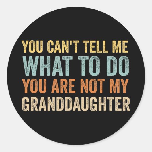 私の祖父じゃないから何をすればいいか言えない ラウンドシール (正面)